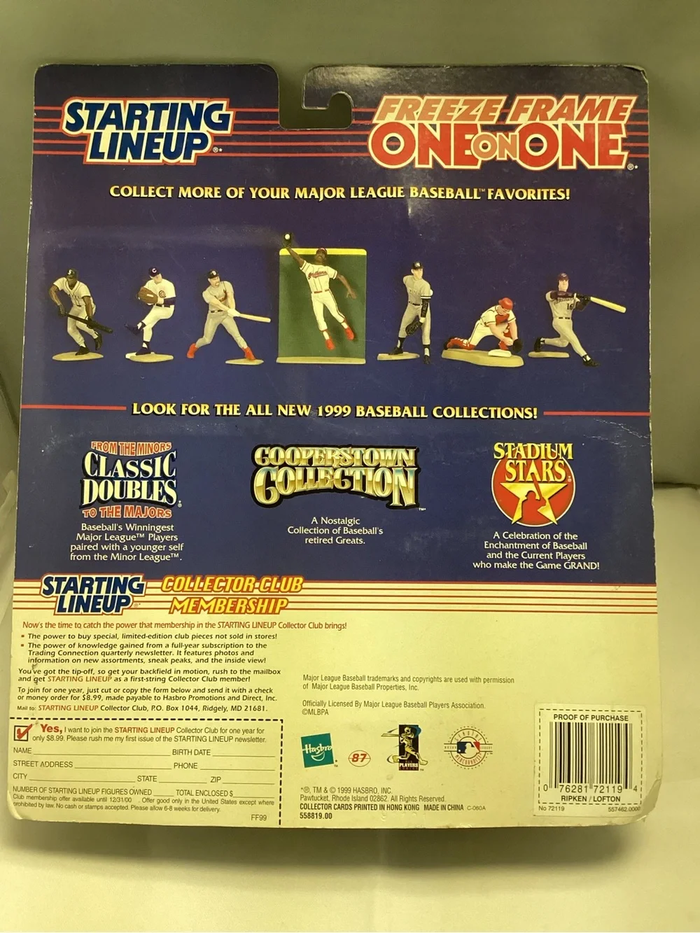 Starting Lineup Freeze Frame 1 on 1 1999 Cal Ripken Jr Kenny Lofton Action NEW